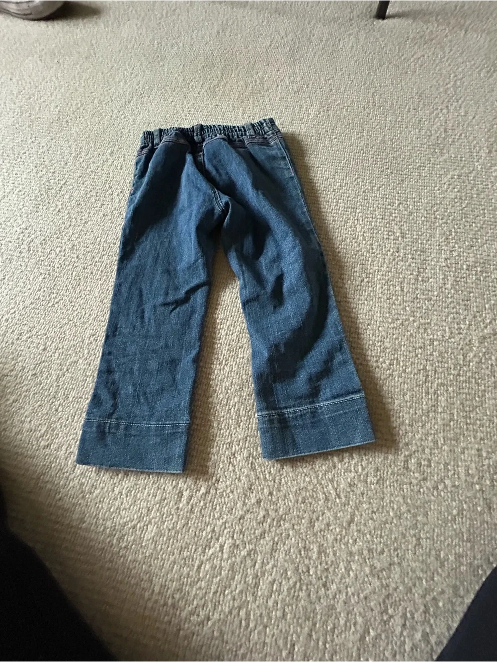 Vintage PrinceGirls Dark Blue Denim Jeans with Embroidered Unicorn